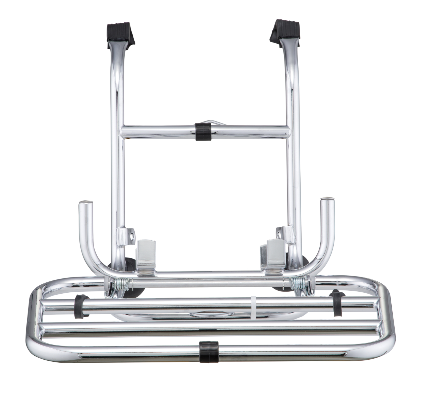 Luggage rack front for Vespa PX 80-200cc, foldable, chrome