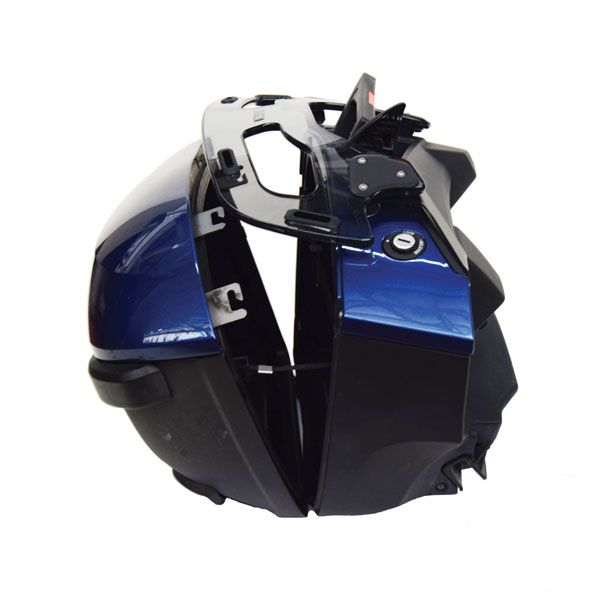 Luggage rack for side case BMW K 1600 GT/GTL, R 1250 RT, R 1200 RT, PMMA, light smoke
