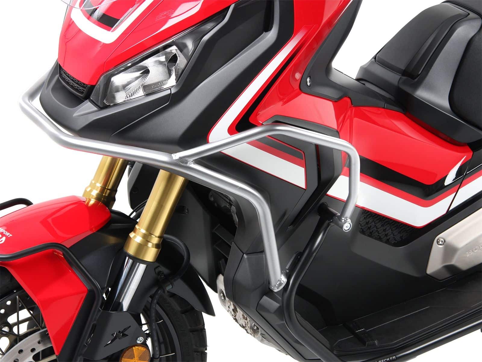 Front protection bar silver in combination with engine protection bar for X-ADV 750 (17-20) Hepco & Becker