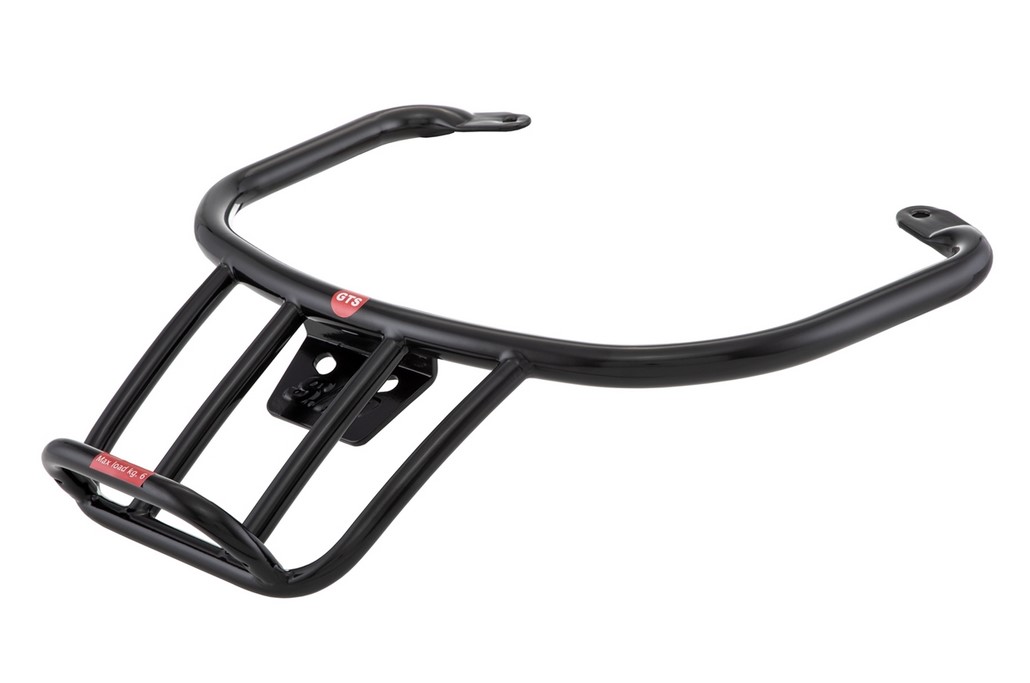 Luggage rack / pillion grab rail rear 70s for Vespa GTS/GTV/GT 125-300cc 4T LC, black matt