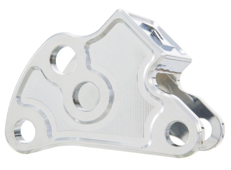 Adapter for lowering shock absorber, rear for Vespa Primavera/Sprint, chrome