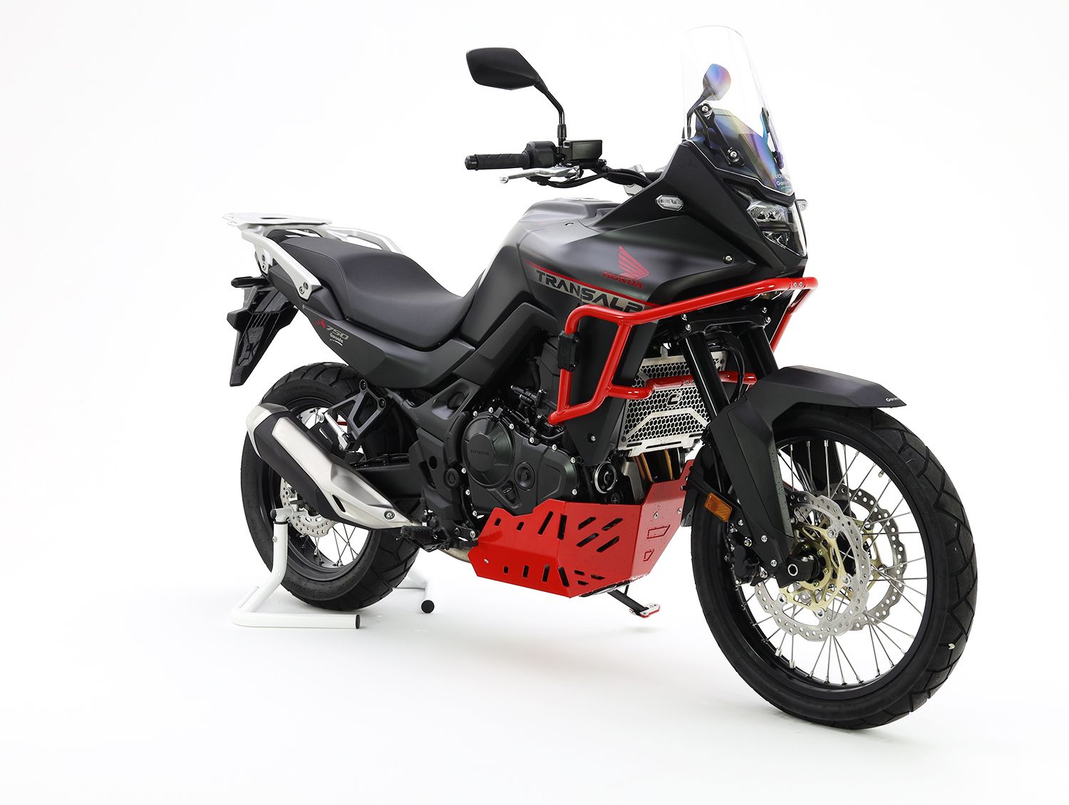 Aluminum engine protection plate for Honda XL 750 Transalp, black