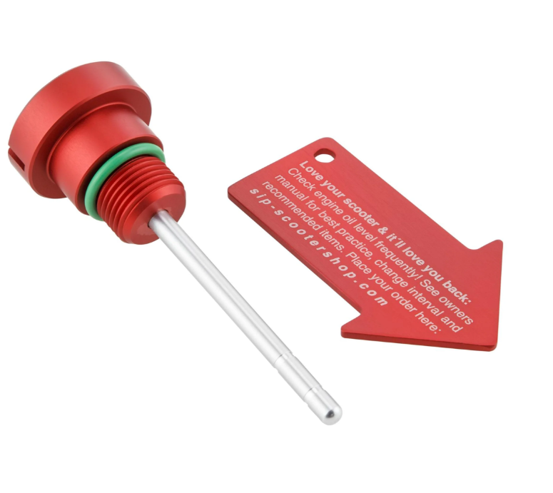 Oil filler plug engine oil for Vespa GTS Super 125cc 4T LC Euro 3 (09-16), red matt