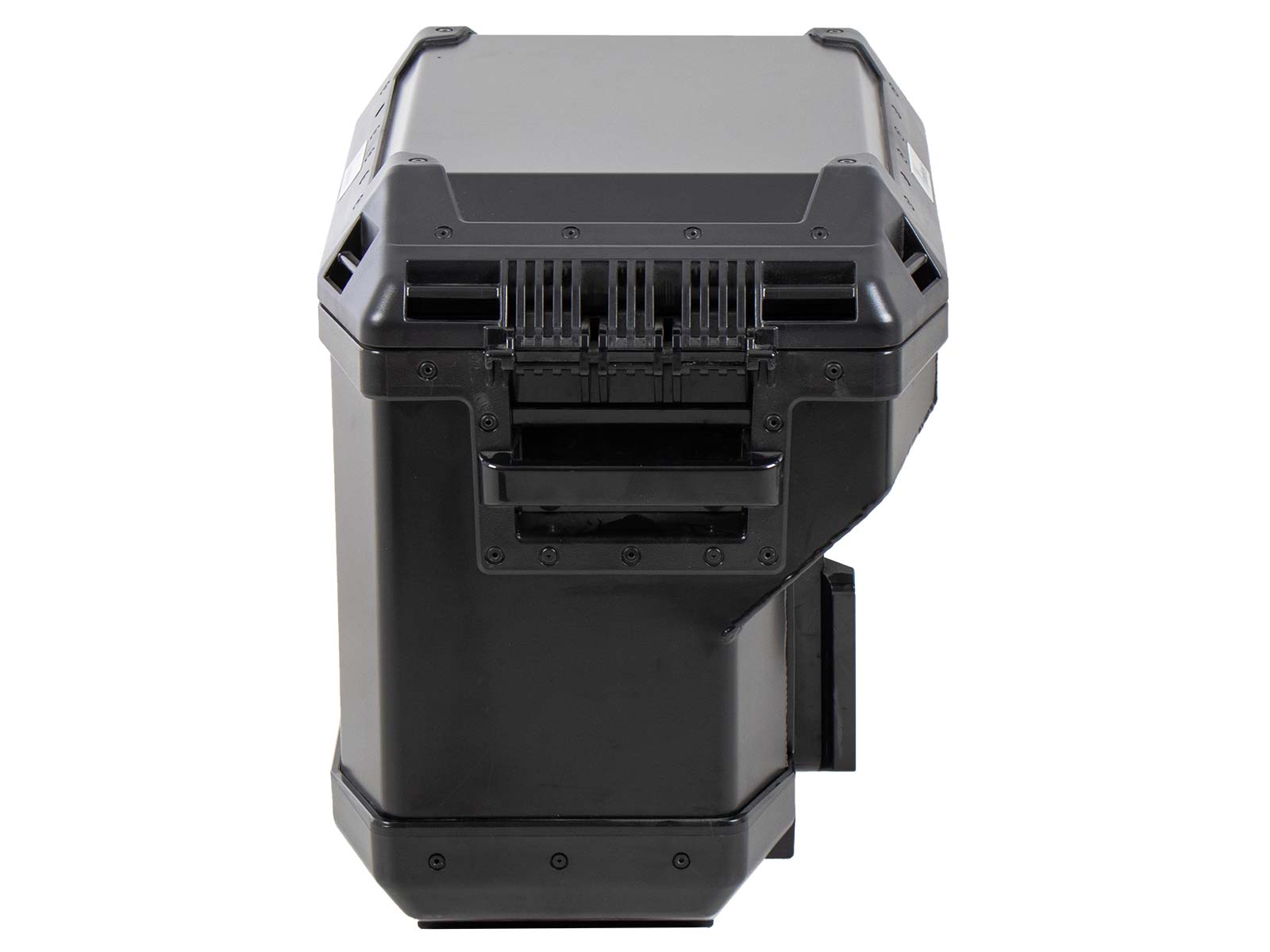 Side case Alu Xplorer 37 Cutout (cut out for exhaust) right black Hepco & Becker