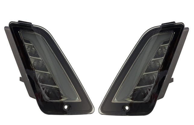 Turn signal kit front & rear for Vespa GTS/GTS Super/GTV 125-300cc ('14-), tinted