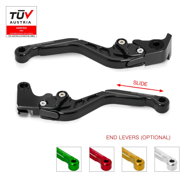 Lever set for Yamaha MT-09 (21-) / YZF-R1 (15-) / YZF-R6 (16-) - Barracuda
