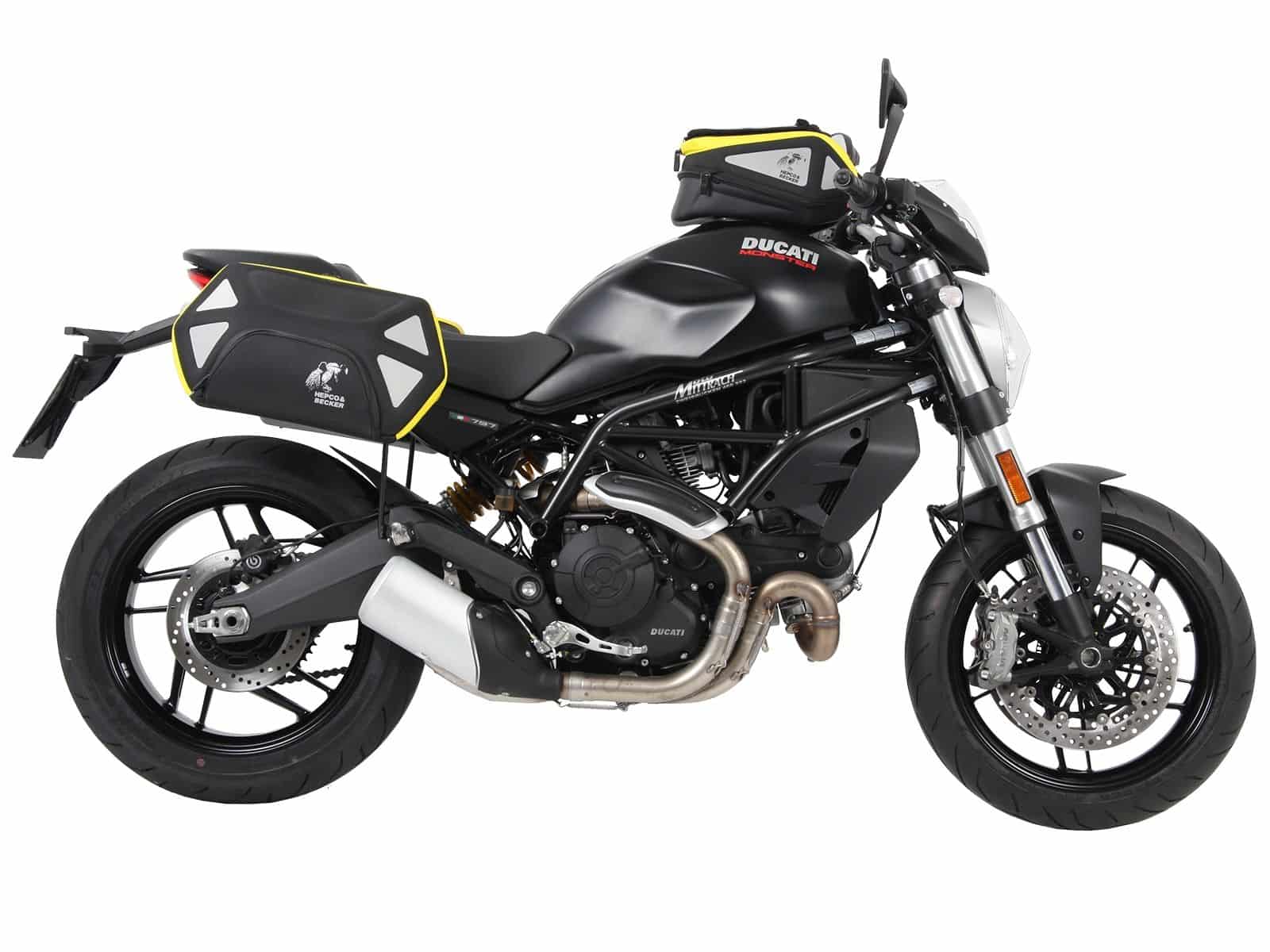 C-Bow side carrier black for Ducati Monster 797 (17-20) Hepco & Becker