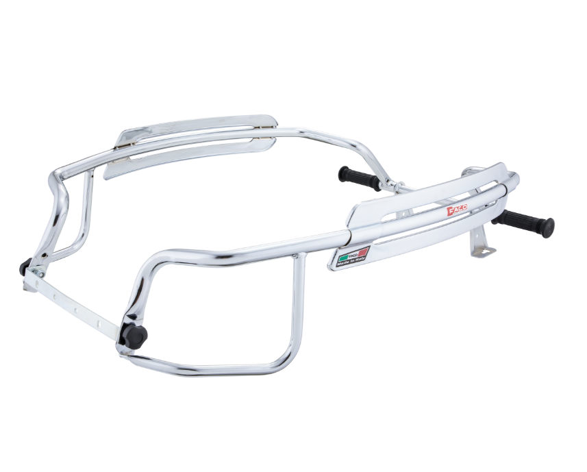 Crash bar side hood for Vespa PX 80-200cc, chrome