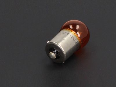 Ring bulb, incandescent lamp, box of 10, 12 V, 10 W, BAU15s, orange