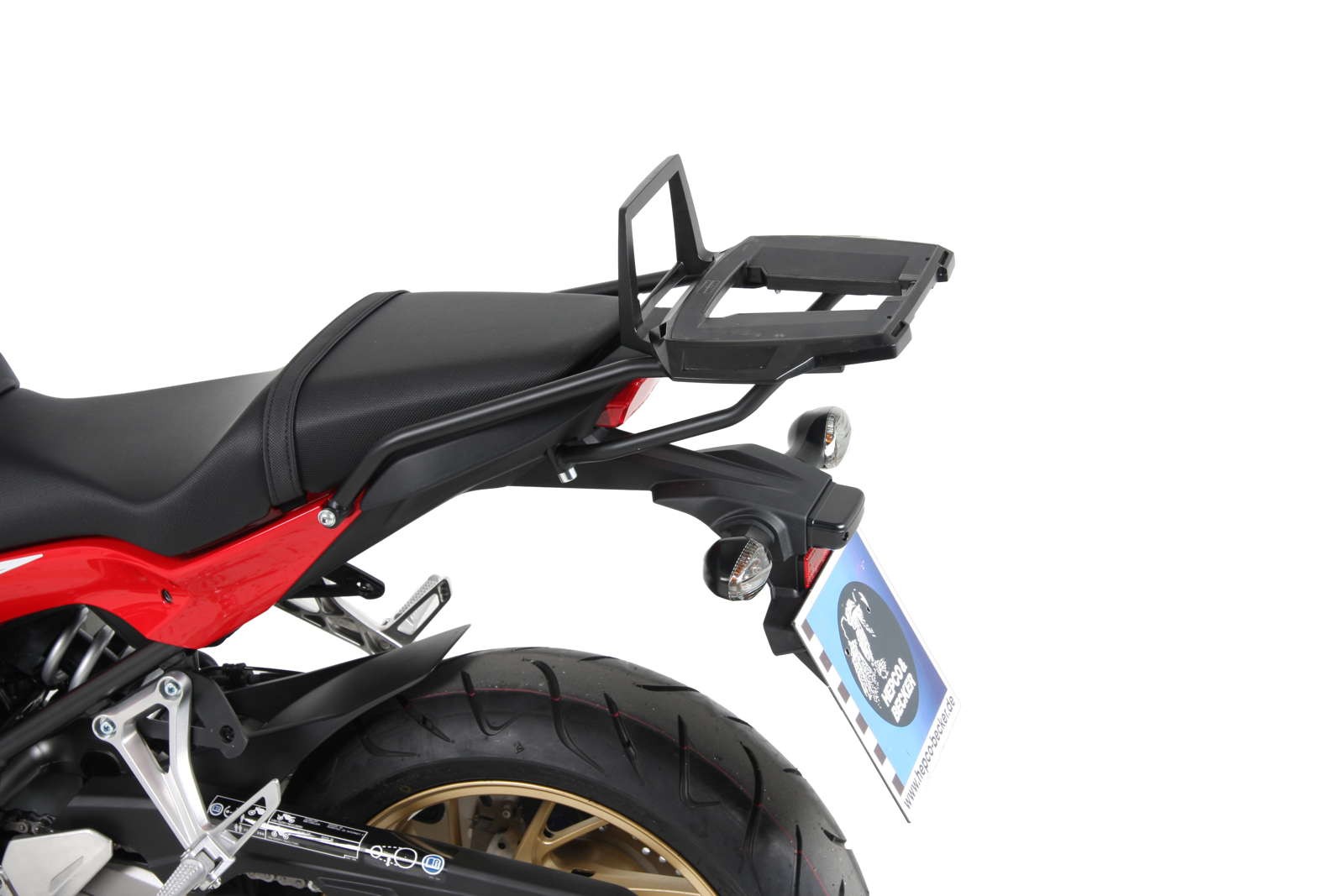 Alurack top case carrier black for Honda CB 650 F (14-18) Hepco & Becker