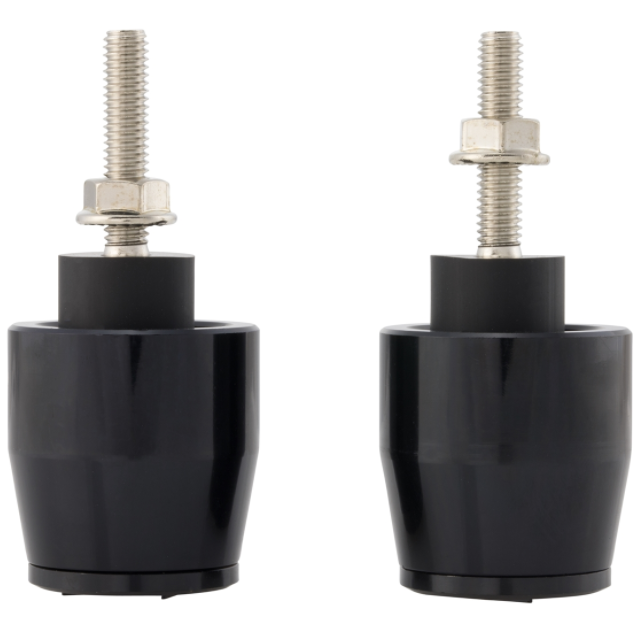 Handlebar end weights left/right for Vespa Primavera/Sprint/ET/LX/LXV/S, black