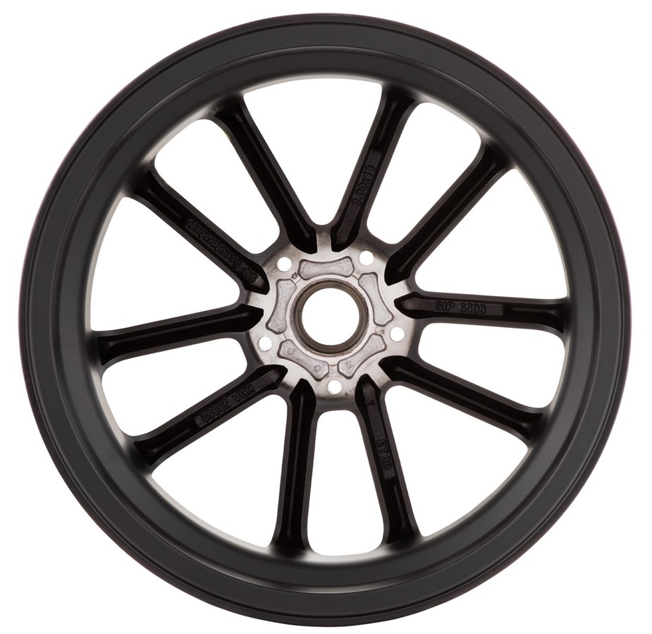 Rim front/rear 13" for Vespa GTS/GTS Super/GTV/GT 60/GT/GT L 125-300cc, black/yellow