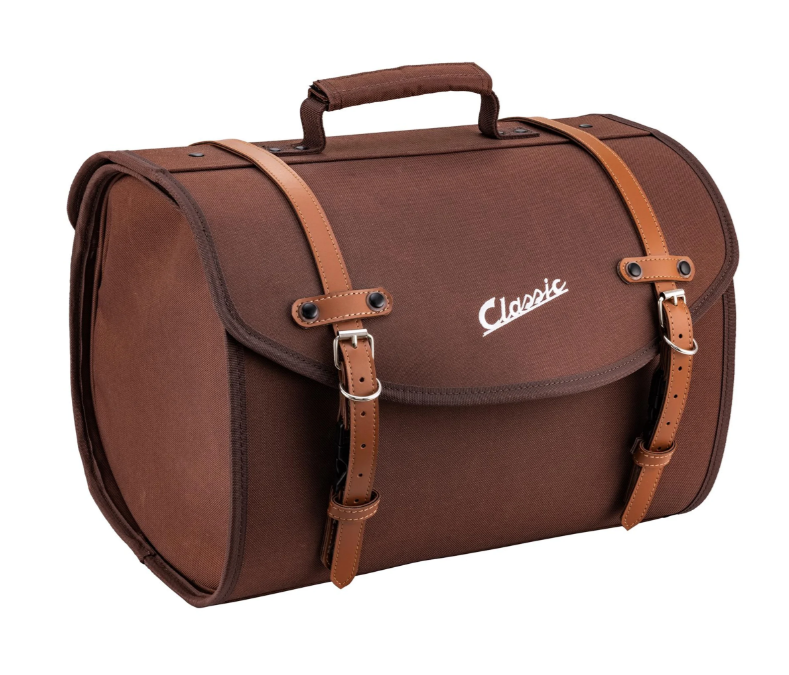 Bag "Classic" large for Vespa, nylon, tobacco brown