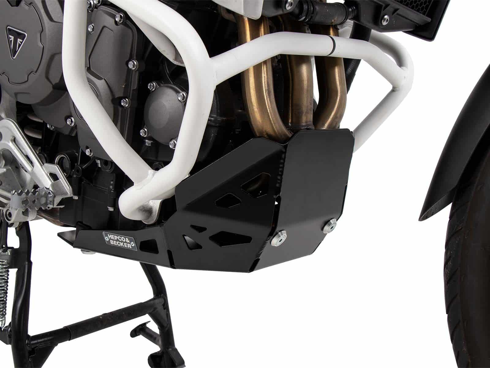 Engine protection plate black for Triumph Tiger 900 Rally / GT / PRO (20-) Hepco & Becker
