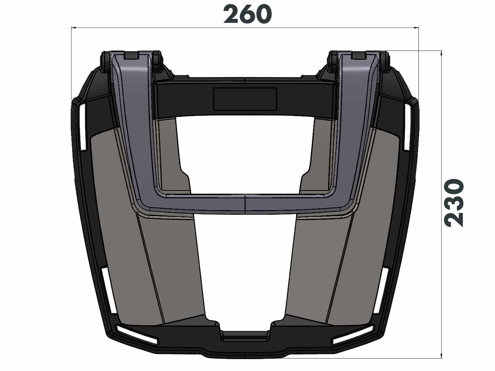 Easyrack top case carrier for Suzuki V-Strom 800 (24-) Hepco & Becker