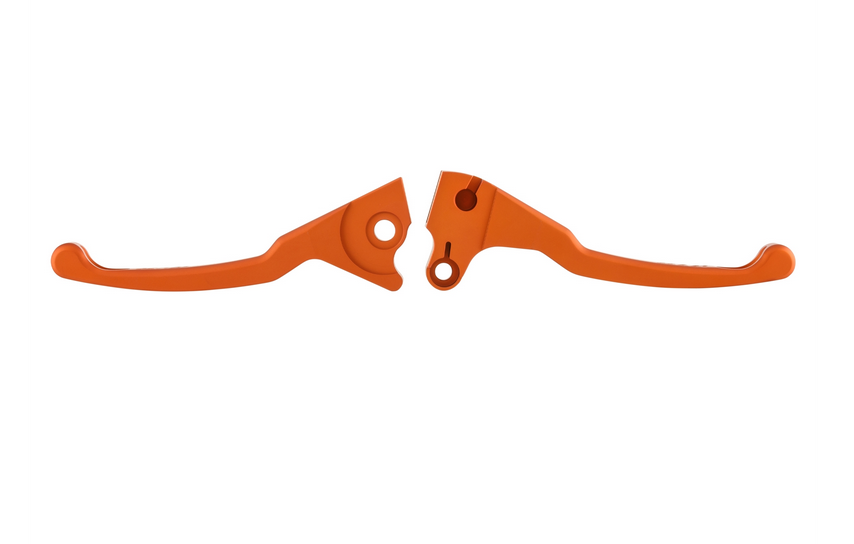 Sport lever set brake Shorty for Vespa LX /LXV /S /Primavera /Sprint 50-150ccm, orange matt
