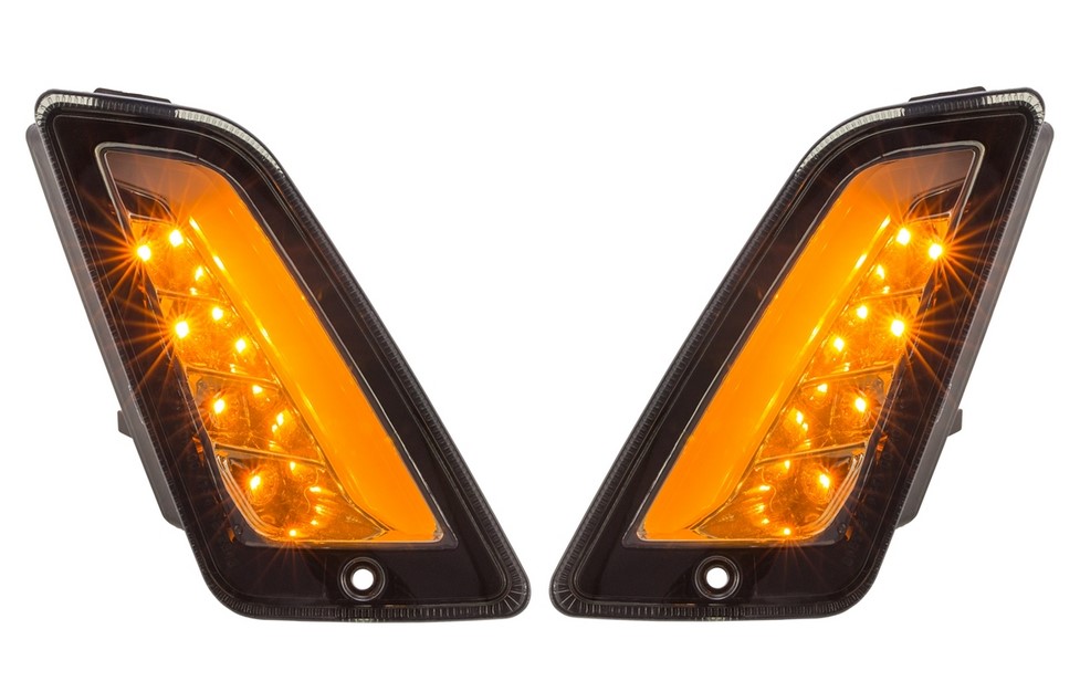 Turn signal kit front left/right for Vespa GTS/GTS Super/GTV 125-300cc ('14-), tinted