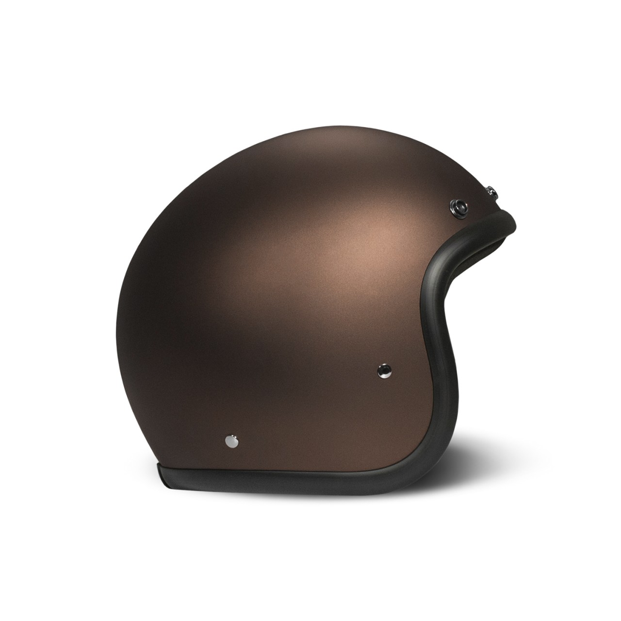 DMD jet helmet Retro, brown, glossy, Caffè, fiberglass, ECE 22.06