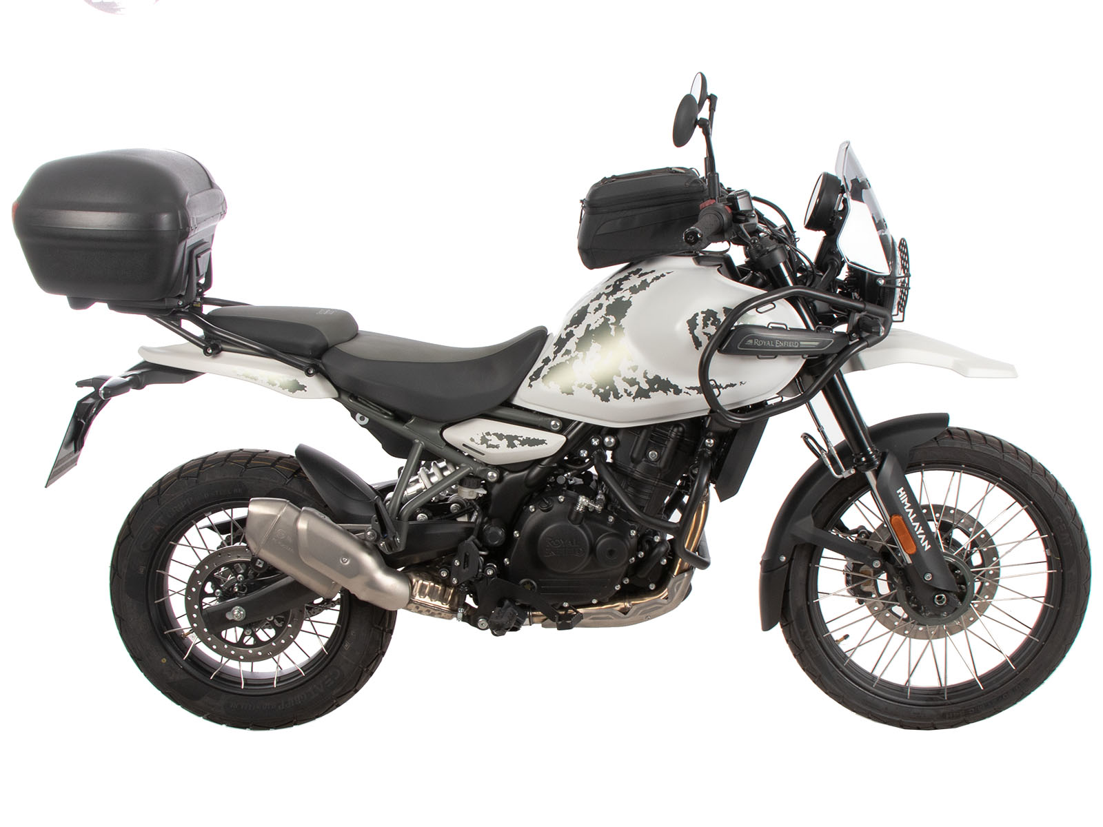 Alurack top case carrier black on original luggage rack for Royal Enfield Himalayan 450 (24-)
