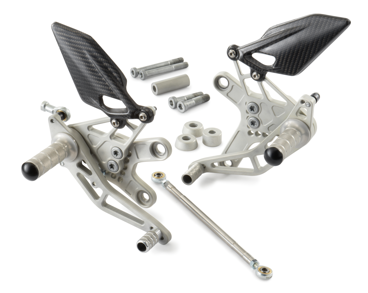 KTM footrest system for 790 Duke (Bj.18-) / 890 Duke (Bj.20-)