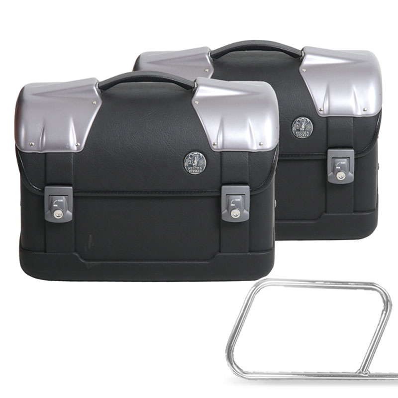 Side case set Strayker for tube pannier holder Hepco & Becker