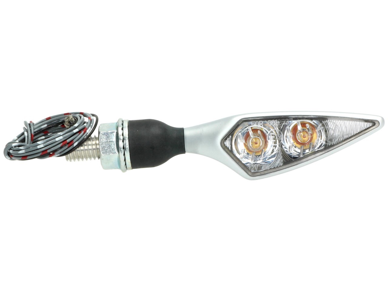 Kellermann turn signal, taillight and brake light, Rhombus DF, steel, LED, HR, 12 V, chrome matt, M8x20