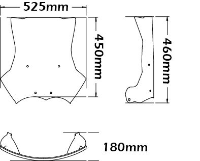 Windshield original type for BMW R 1200 GS (04-12)