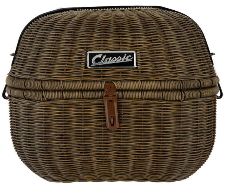 Luggage basket Classic for Vespa, dark brown