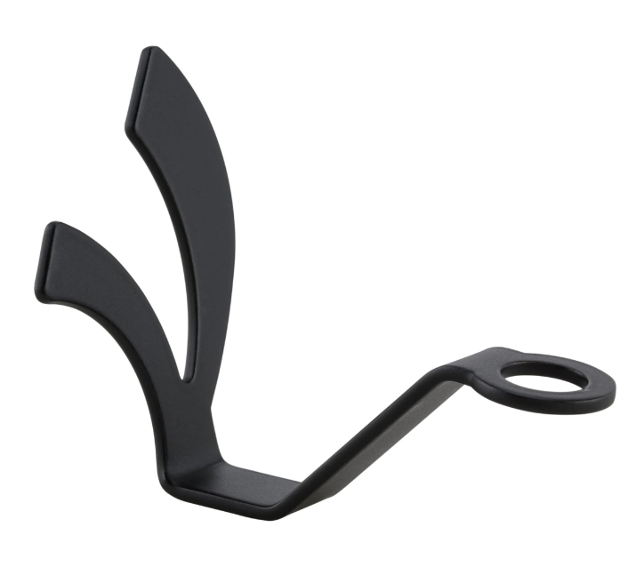 Helmet hook, under seat for Vespa, black matt
