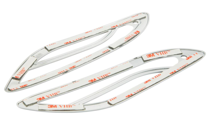 Turn signal grille right/left, rear for Vespa Primavera/Sprint 50-150cc 2T/4T AC, chrome