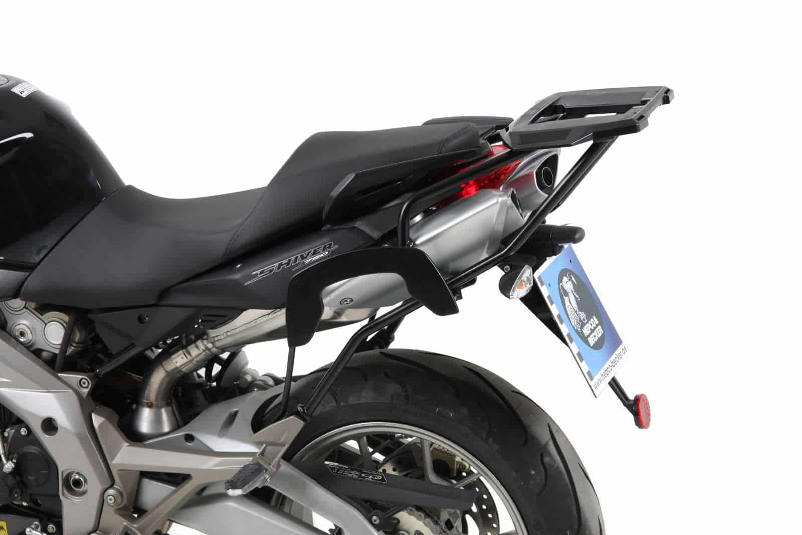 Alurack top case carrier black for Aprilia NA 850 Mana/GT (07-16) Hepco & Becker