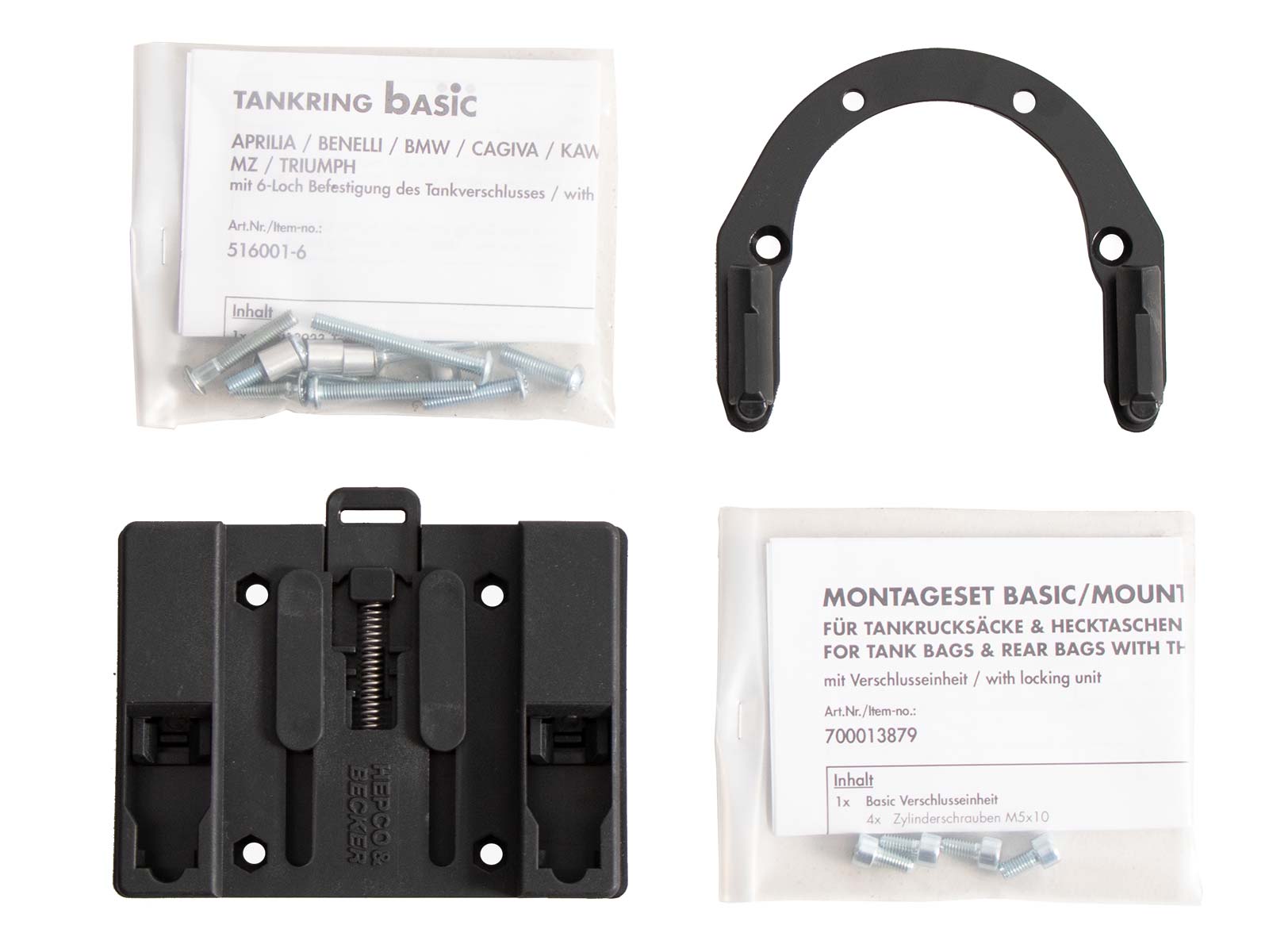 Basic tank ring incl. tank bag closure unit for Aprilia RS 660 / Factory (25-)