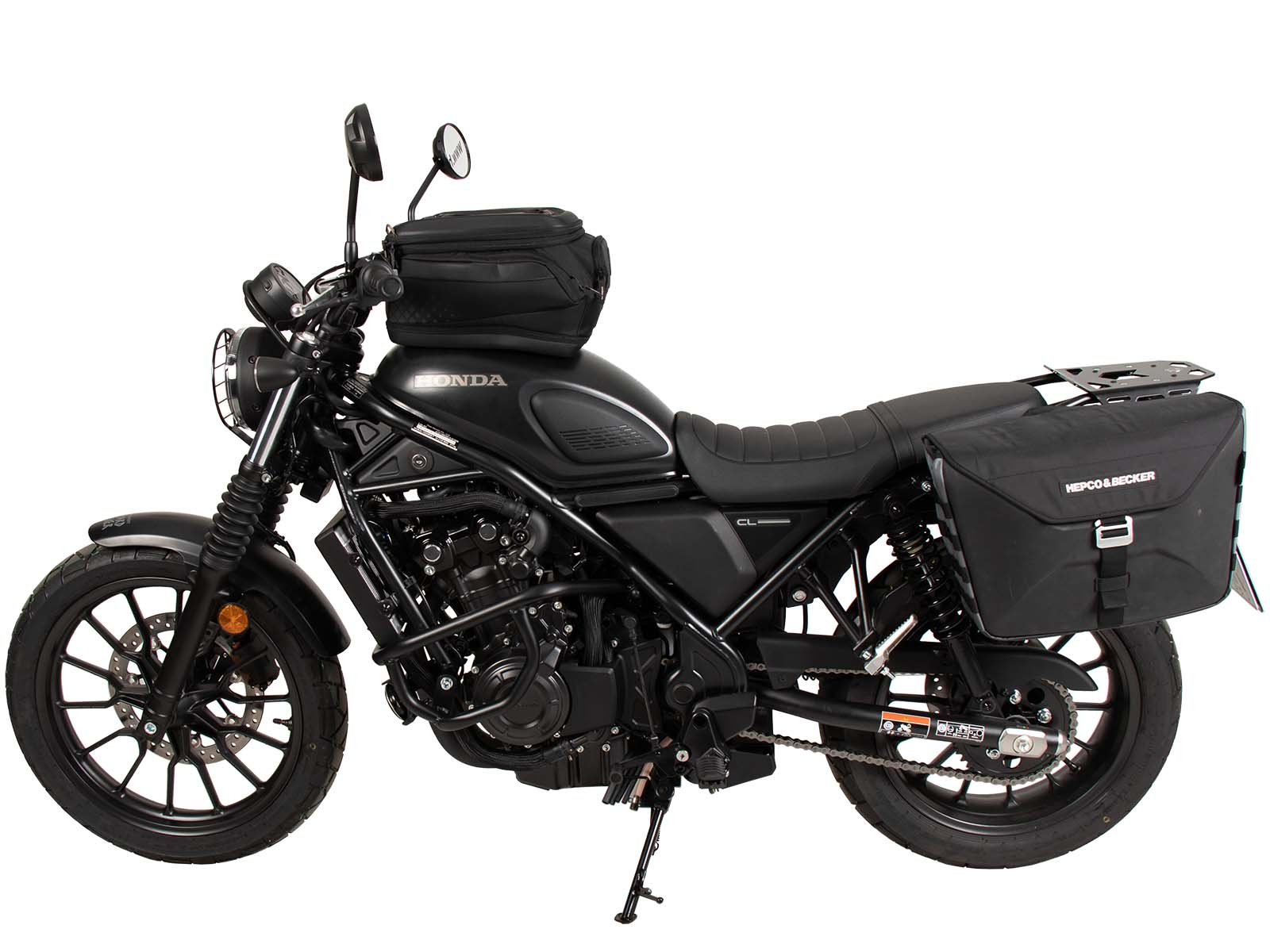 C-Bow side carrier left black for Honda CL 500 Scrambler (23-) Hepco & Becker
