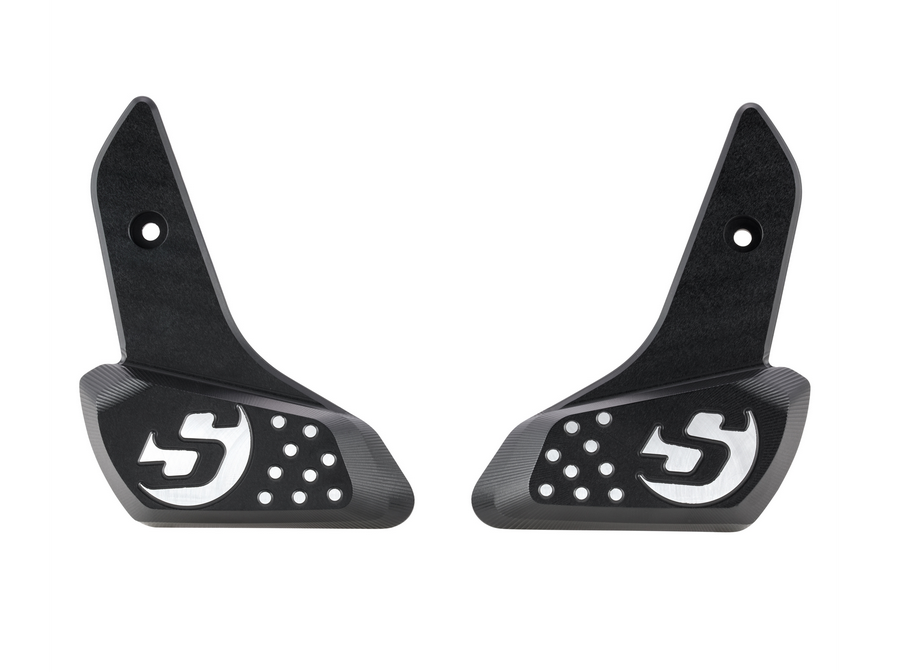 Footrests right and left for Vespa Primavera /Sprint 50-150ccm 2T/4T AC, black matt
