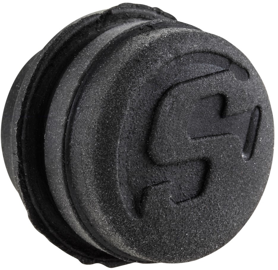 Cover cap for handlebar end weights, black