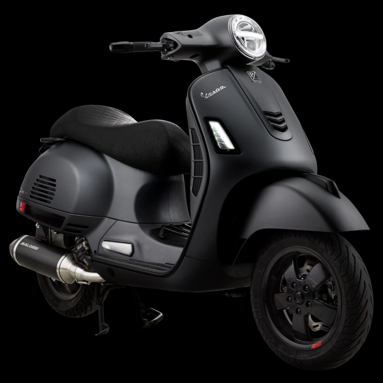 Sports seat "Black Editiont" for Vespa GTS/GTS Super/GTV 125-300ccm (14-), black stitched