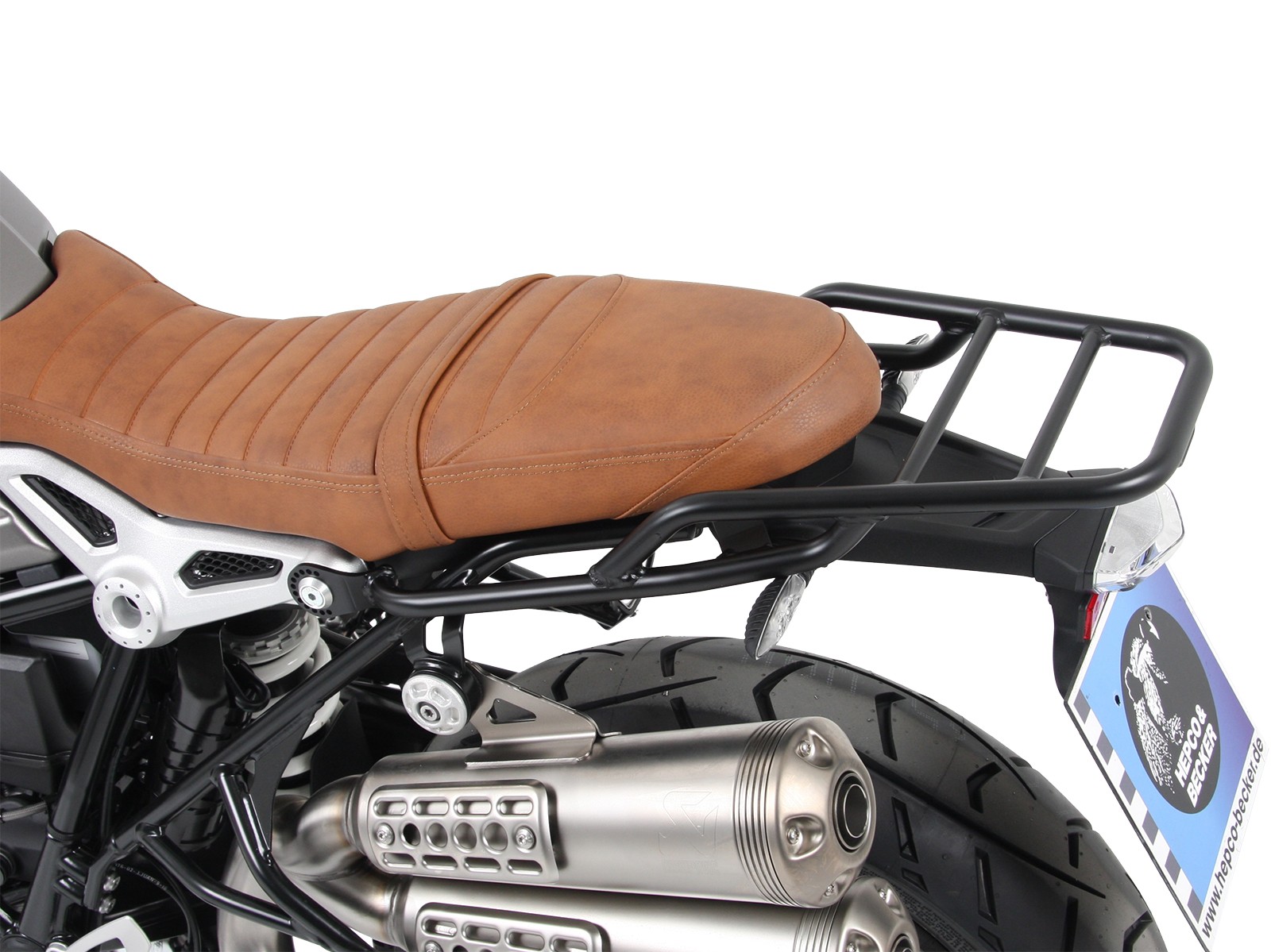 Tubular luggage rack black for BMW R nineT (14-16) Hepco & Becker
