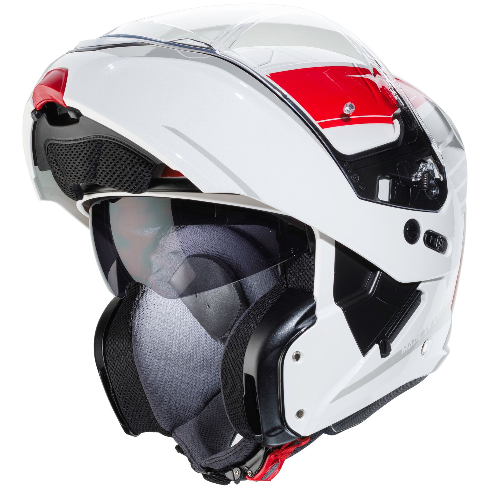 Caberg Helmet Horus Tribute, white / red-green