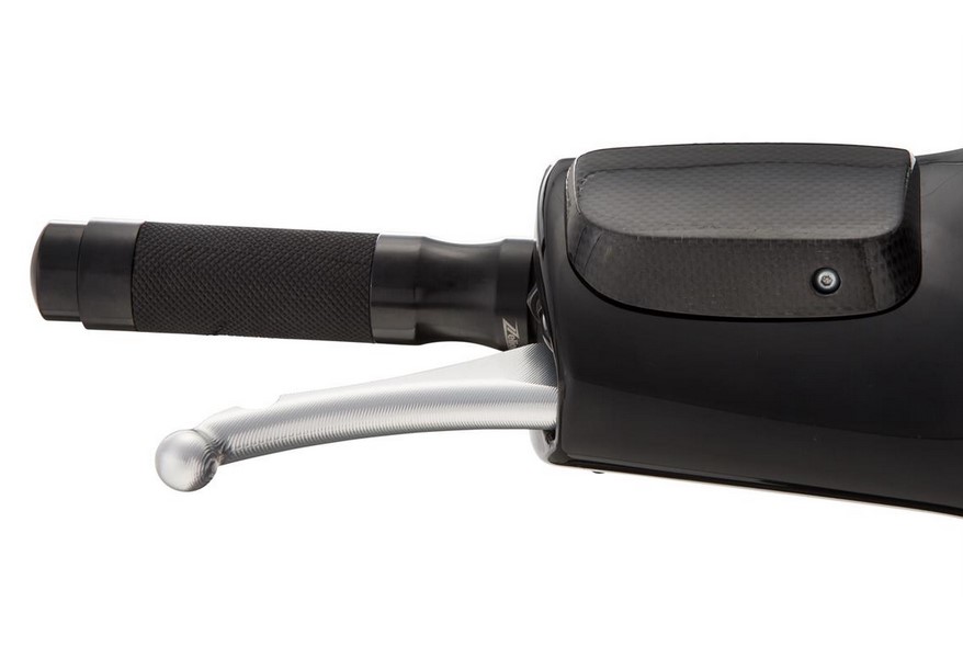 Sport lever set brake ZELIONI Shorty 3D for Vespa, right and left, silver anodized
