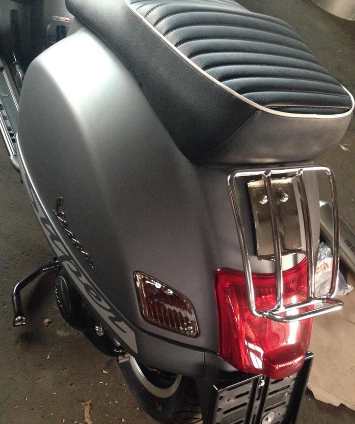 Rear luggage rack 70's for Vespa GTS/GTV/GT 125-300cc 4T LC, chrome