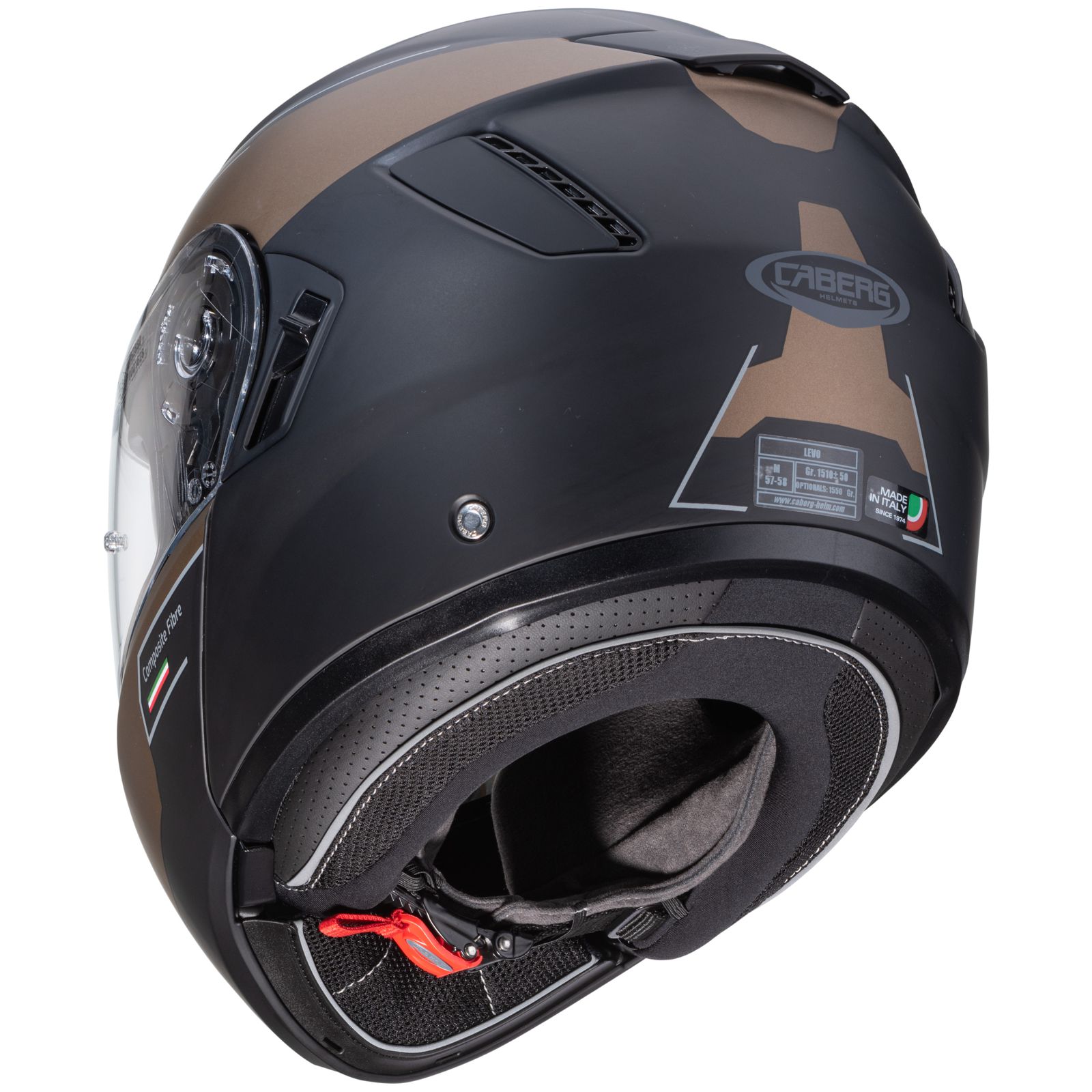 Caberg Helmet Levo Prospect, matte black / bronze