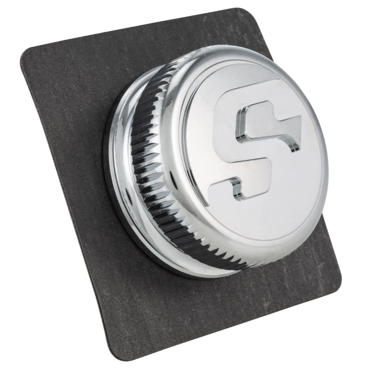 Gas cap for Vespa, chrome