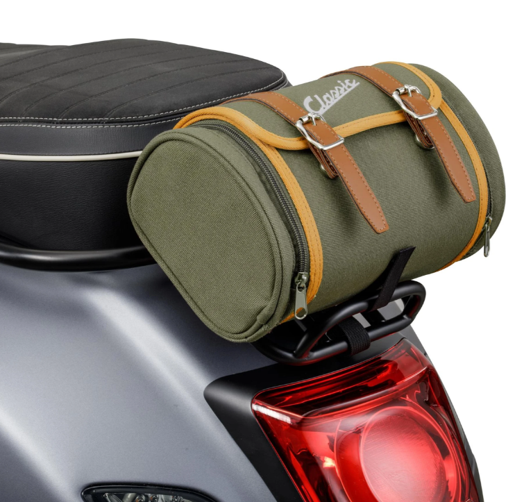 Bag "Classic" luggage rack / socius holder rear for Vespa, canvas, olive