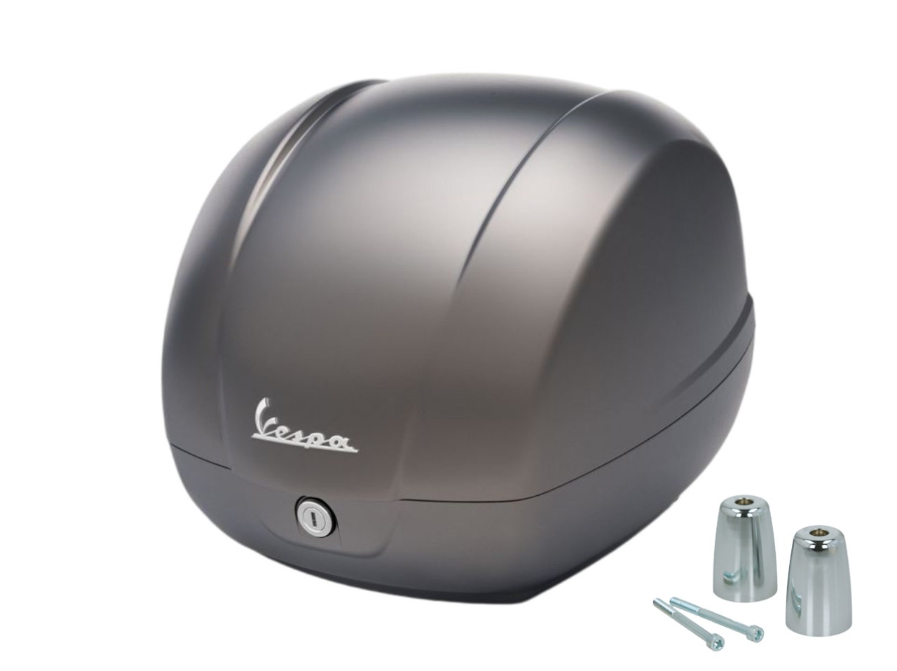 Genuine 36L Matte Gray G22 Top Case for Vespa GTS 125/310 and GTV 310