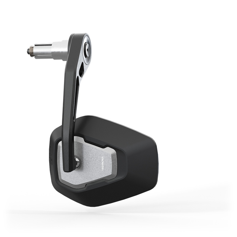HIGHSIDER pro bar end mirror Esagano-RS EVO black/silver (1 pc.)