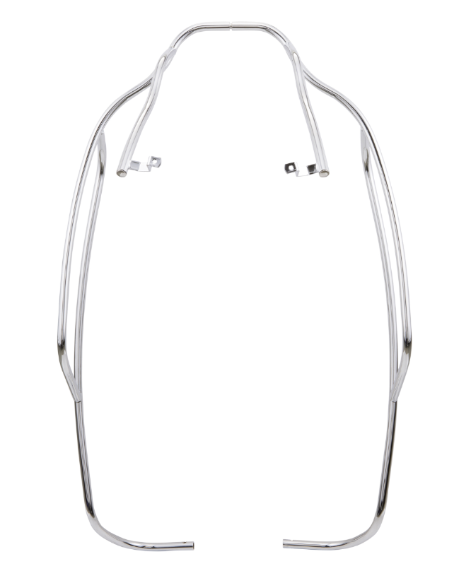 Crash bar side hood rear for Vespa GTS /GTS Super /GTV /GT 60, 125-300ccm, chrome