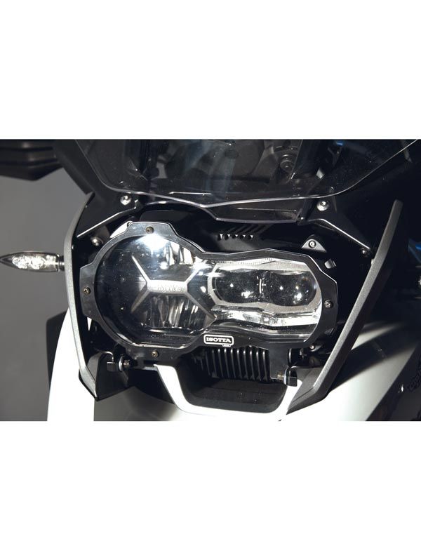 Folding headlight guard for BMW R 1200 GS LC (13-16), PMMA