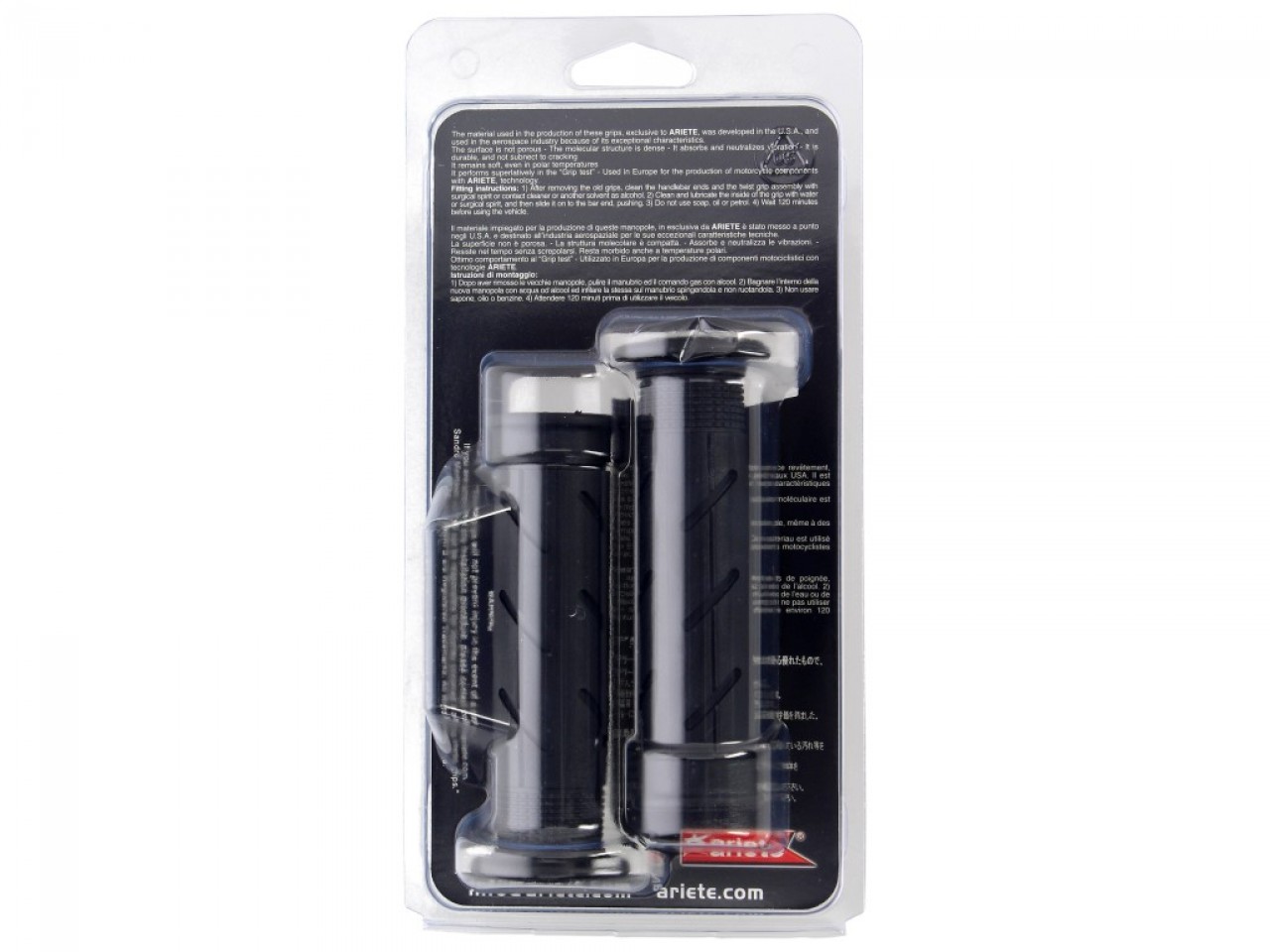 ariete open rubber grip set, length: 120 mm, black