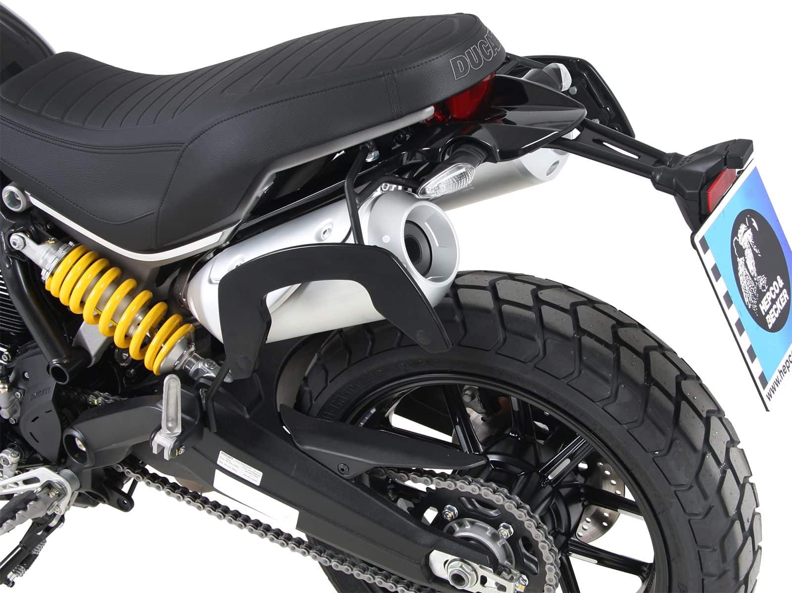 C-Bow side carrier black for Ducati Scrambler 1100 /Special /Sport (18-20) Hepco & Becker
