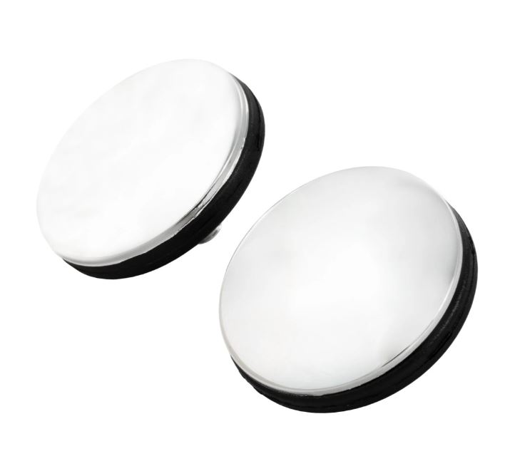 Mirror hole cover left & right for Vespa, chrome